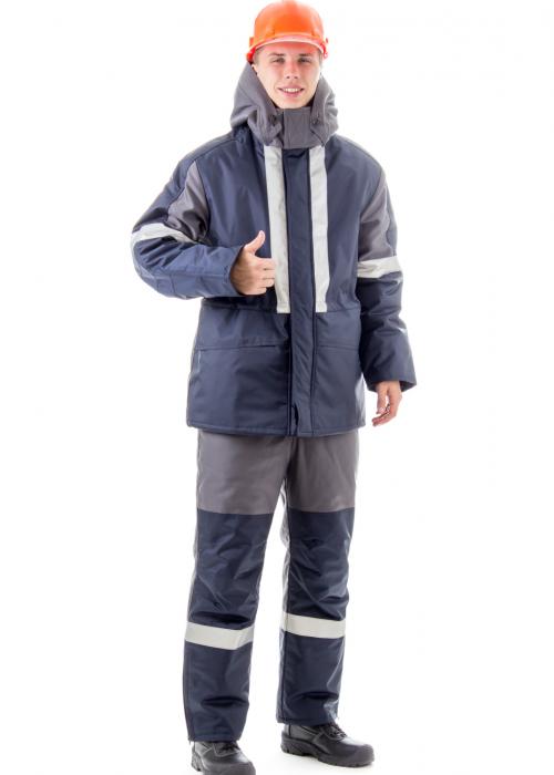 Winter oil and gas worker protective suit